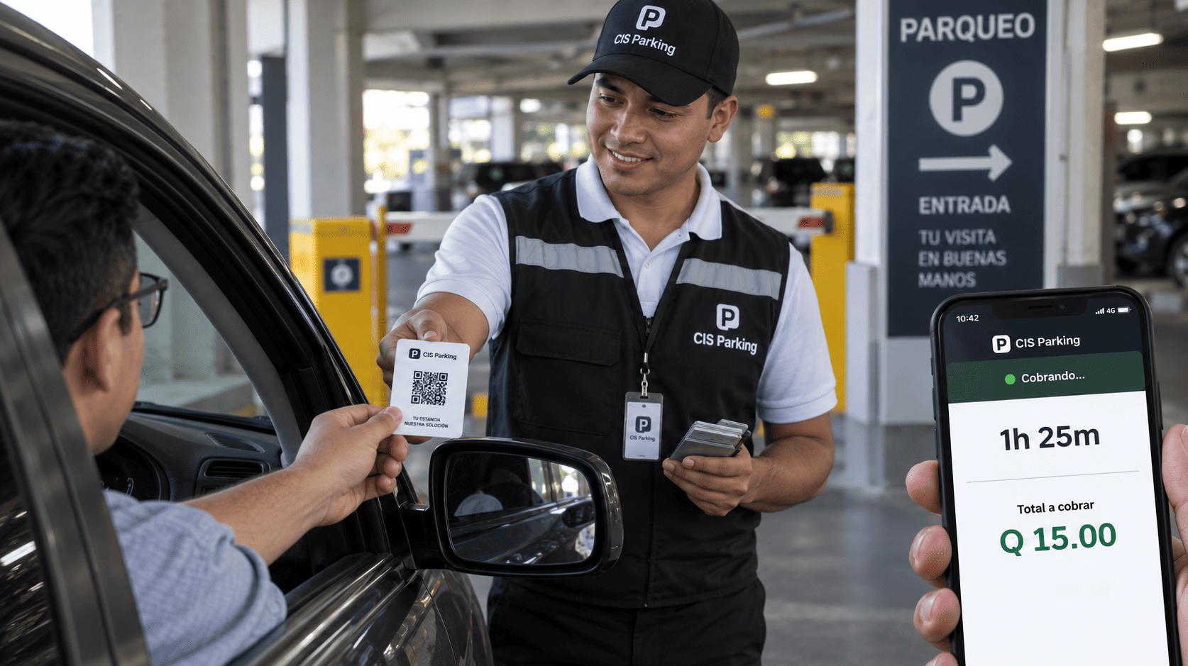 Cobro calculado automáticamente por tiempo en CIS Parking